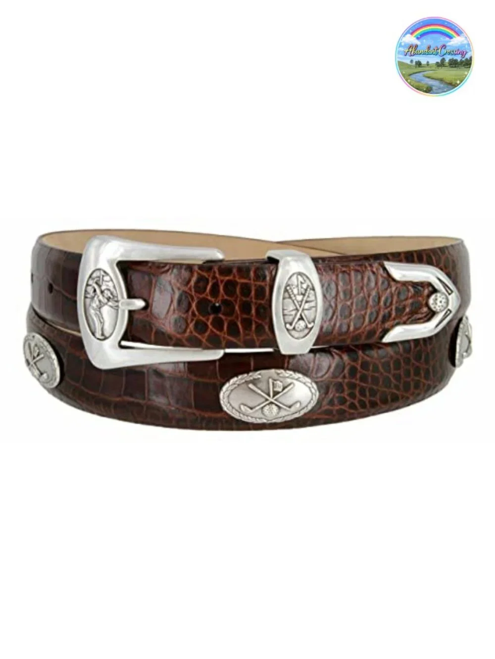 Genuine Full-Grain Cowhide Leather Designer Golf Dress Belt 30mm